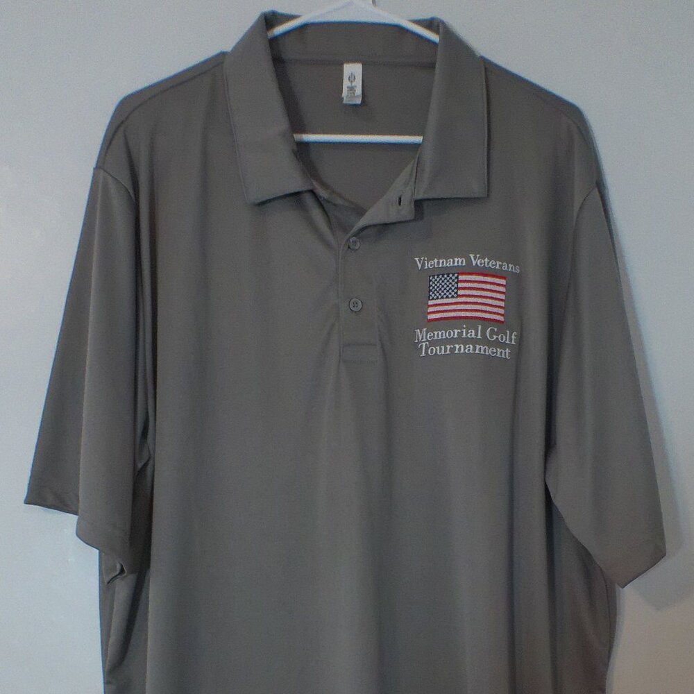 Vietnam Veterans Memorial Golf Tournament Polo Shirt – Gray – Size 2XL